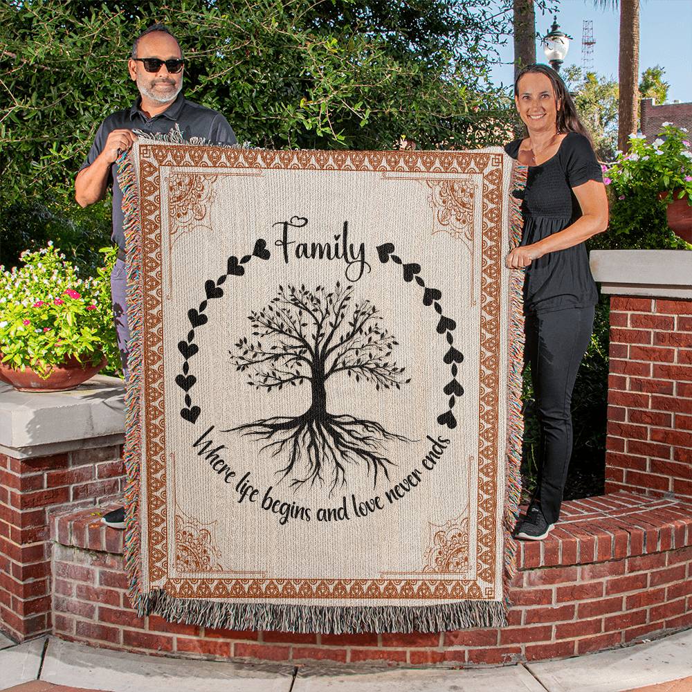 Heirloom Woven Blanket - Where Life Begins