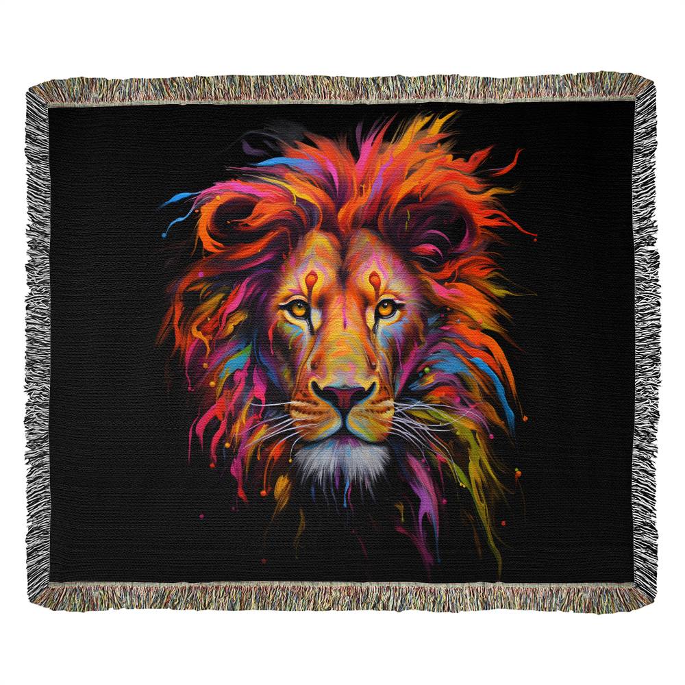 Lion Woven Blanket