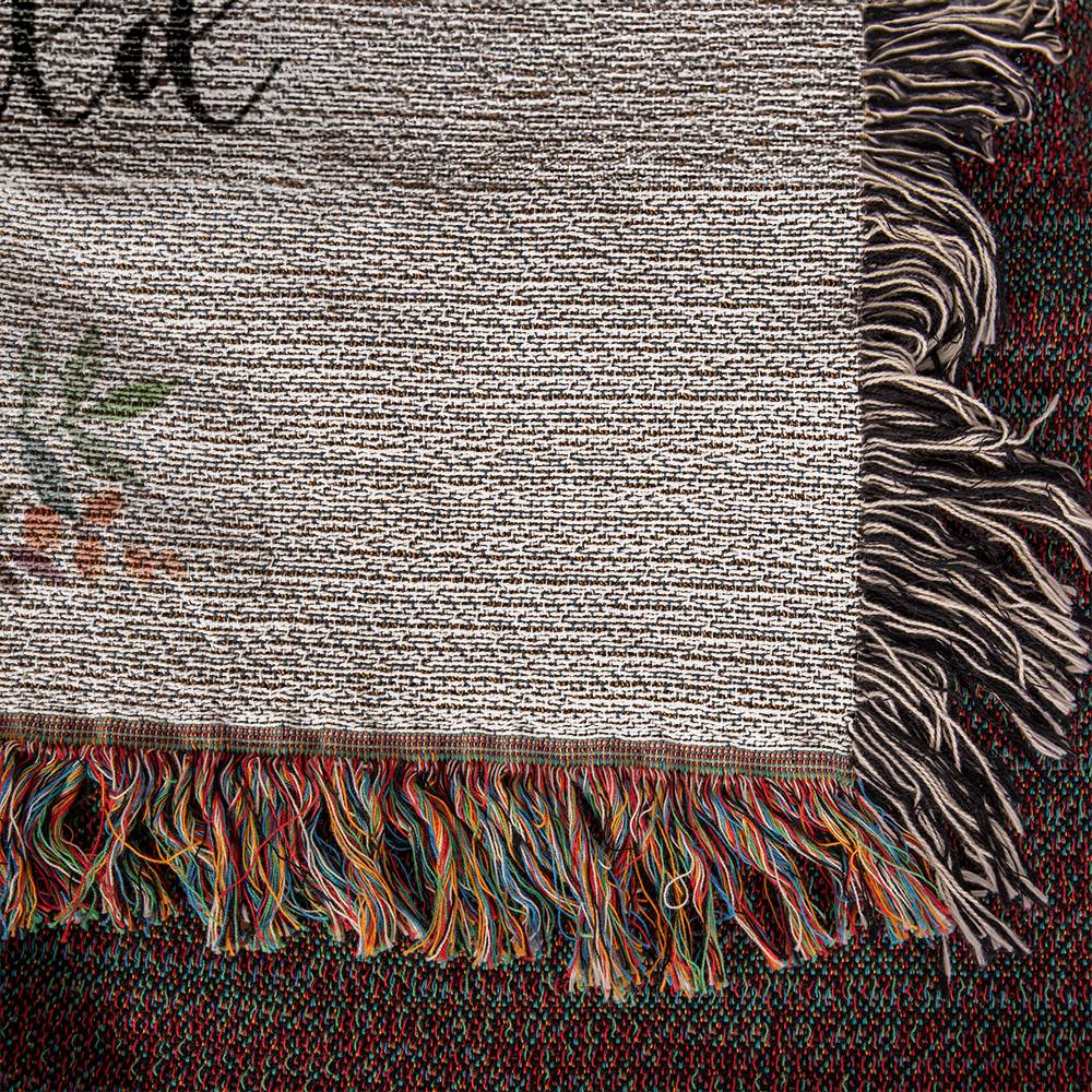 Mom Blanket - Woven Blanket - To Us You Are the World