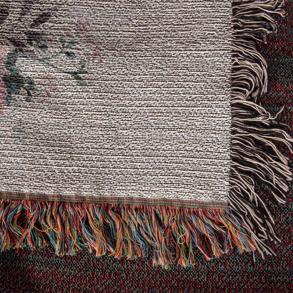 Mom Blanket - Woven Blanket - Because of You