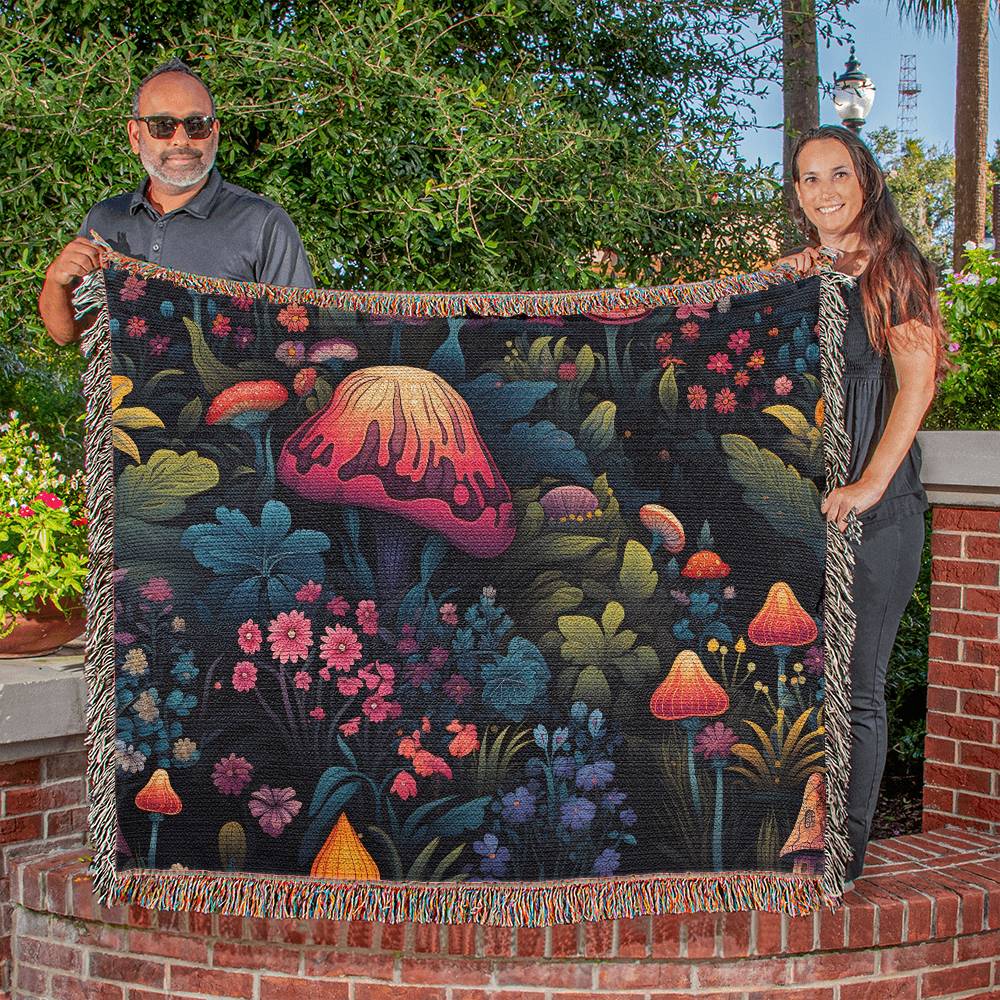 Mushroom Blanket | Mushroom Decor