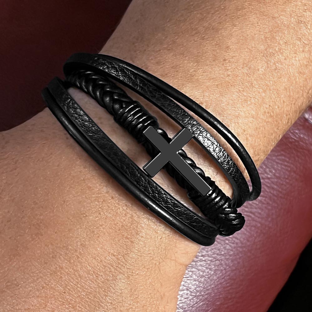 I Can Do All Things Cross Bracelet with Message Card and Gift Box
