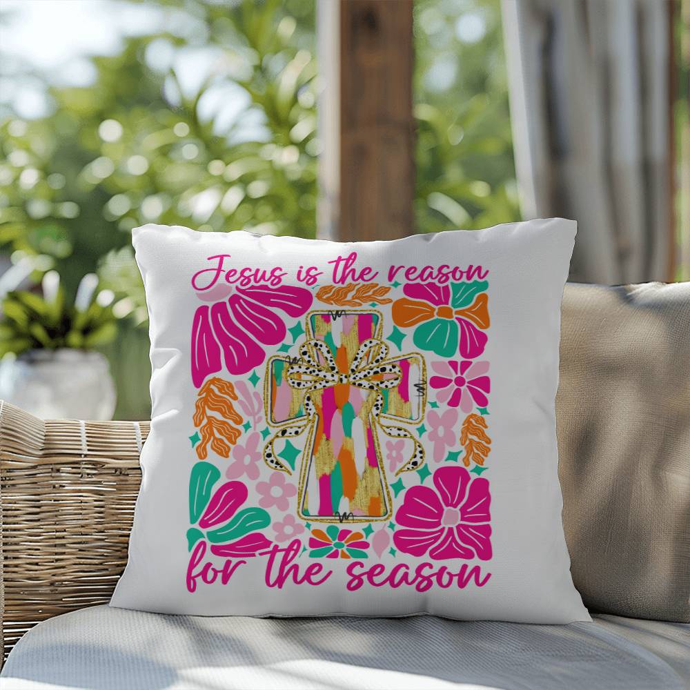 Christmas Pillow - Jesus is the Reason for the Season