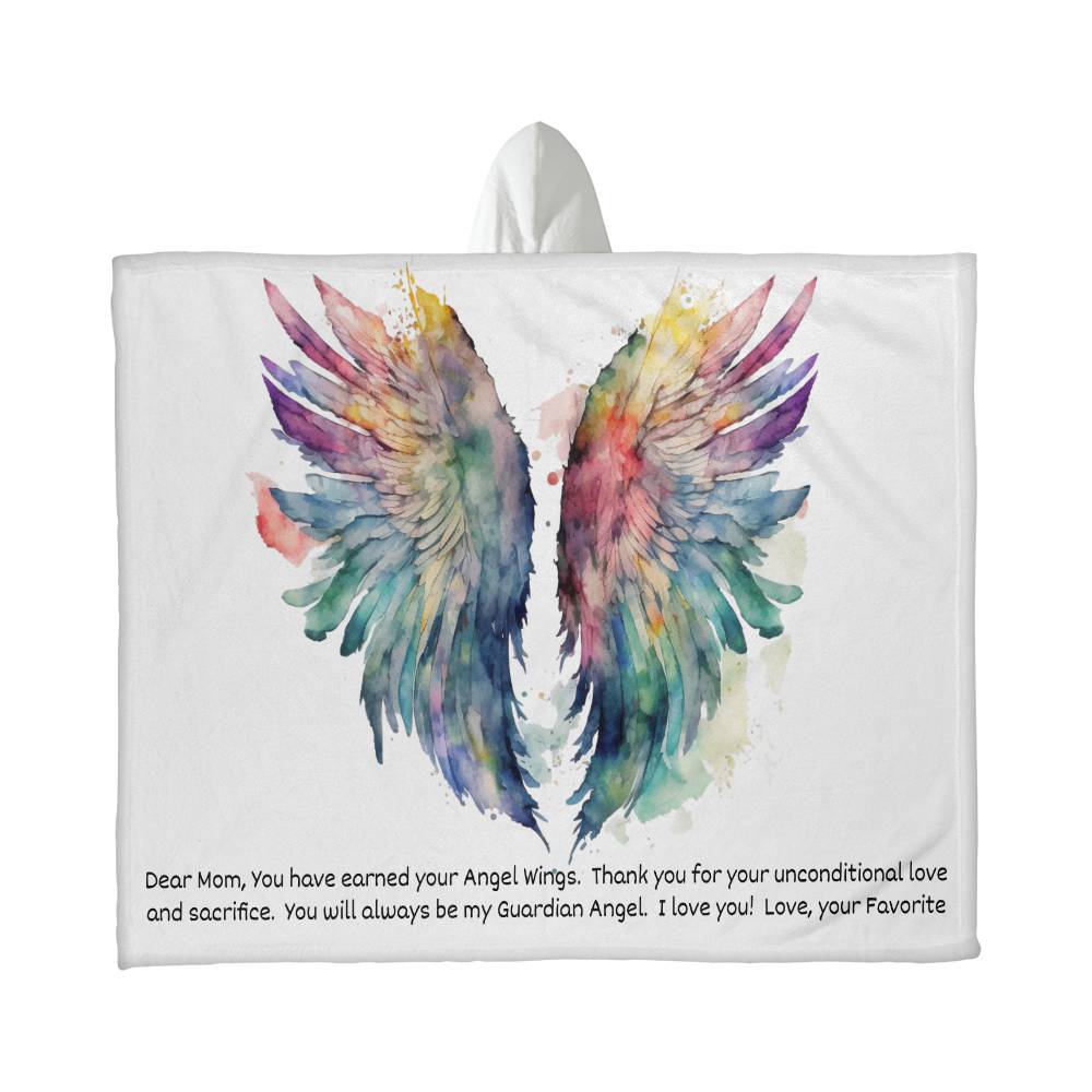 Hooded Blanket | Mom Blanket from Your Favorite | Dear Mom Blanket