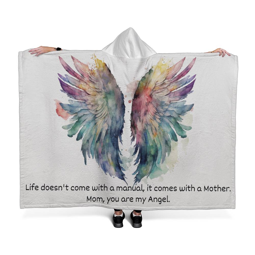 Hooded Blanket | Mom Blanket | Life comes with a Mother