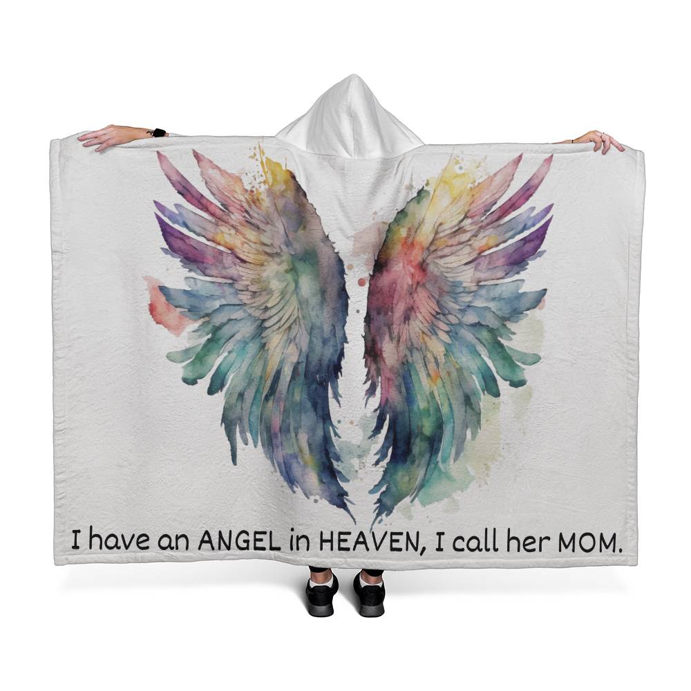 Mom Blanket | Hooded Blanket | My Mom in Heaven