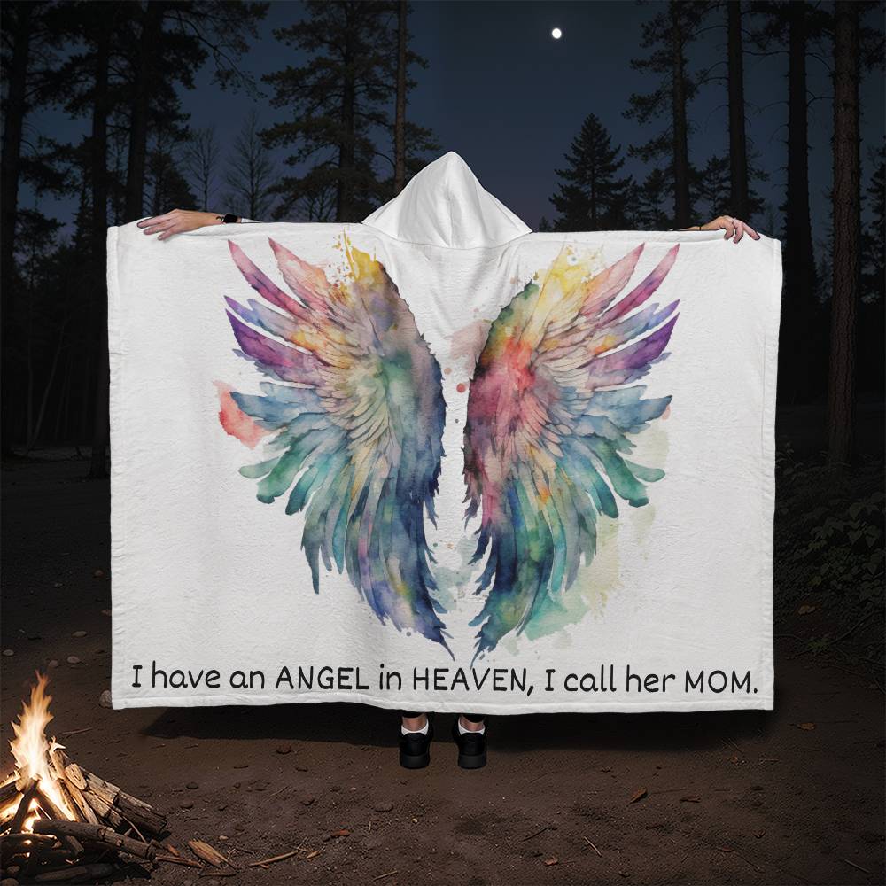 Mom Blanket | Hooded Blanket | My Mom in Heaven