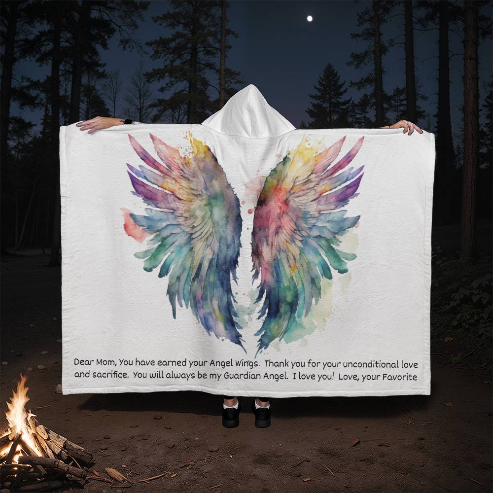 Hooded Blanket | Mom Blanket from Your Favorite | Dear Mom Blanket
