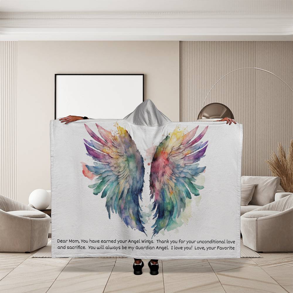 Hooded Blanket | Mom Blanket from Your Favorite | Dear Mom Blanket