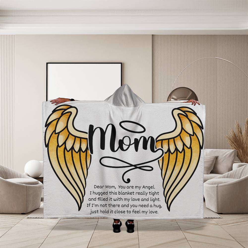 Hooded Blanket | Mom Blanket | Dear Mom Blanket