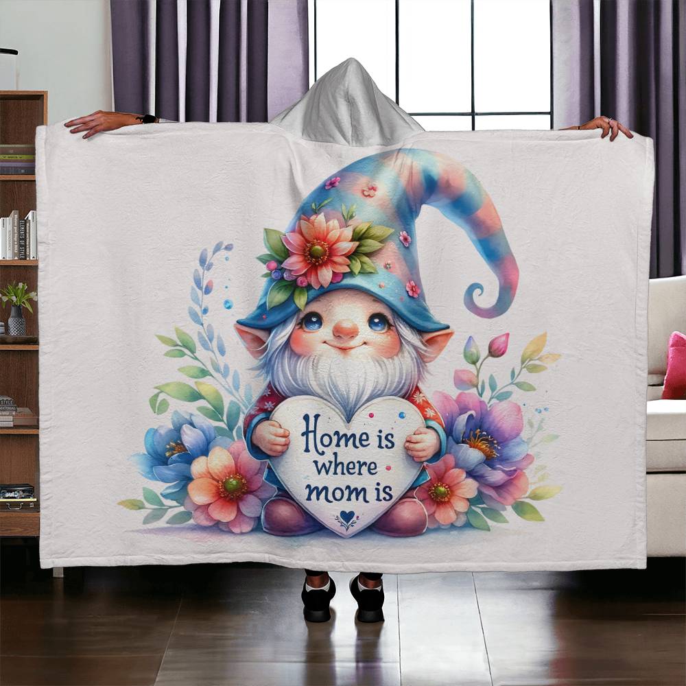 Hooded Blanket | Home is where Mom is