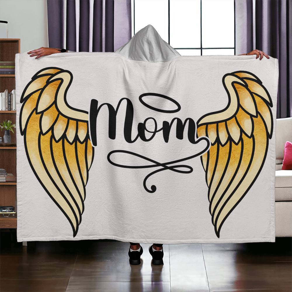 Hooded Blanket | Mom Angel Wings
