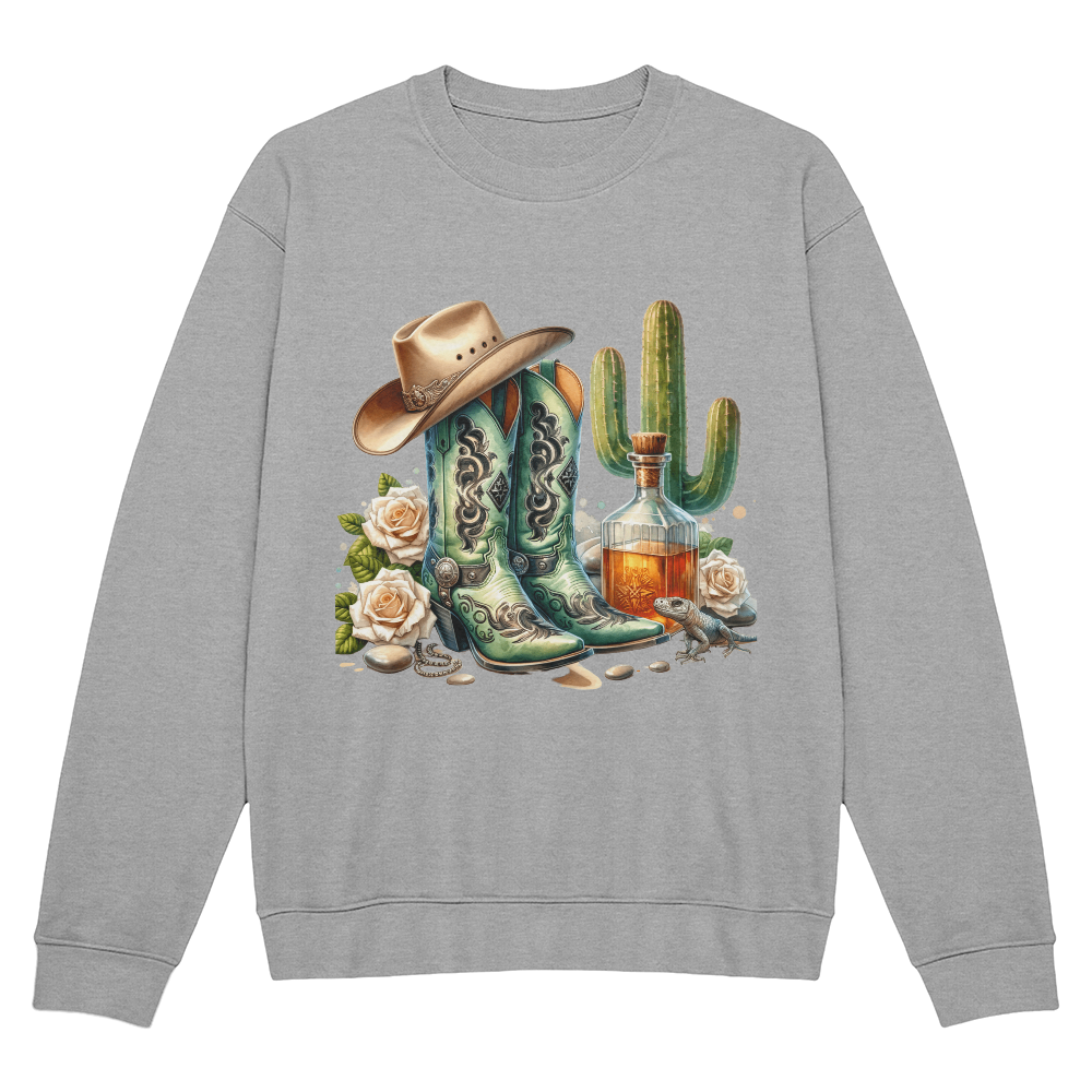 Western Sweatshirt - Boots and Whisky
