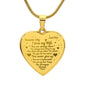 To My Wife - Engraved Heart Necklace