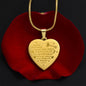 To My Wife - Engraved Heart Necklace