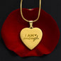 Engraved I Am Enough - Heart Necklace