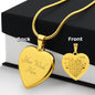 To My Wife - Engraved Heart Necklace