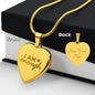 Engraved I Am Enough - Heart Necklace - question
