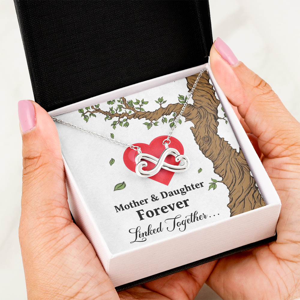Mother and Daughter - Forever Linked Together Necklace