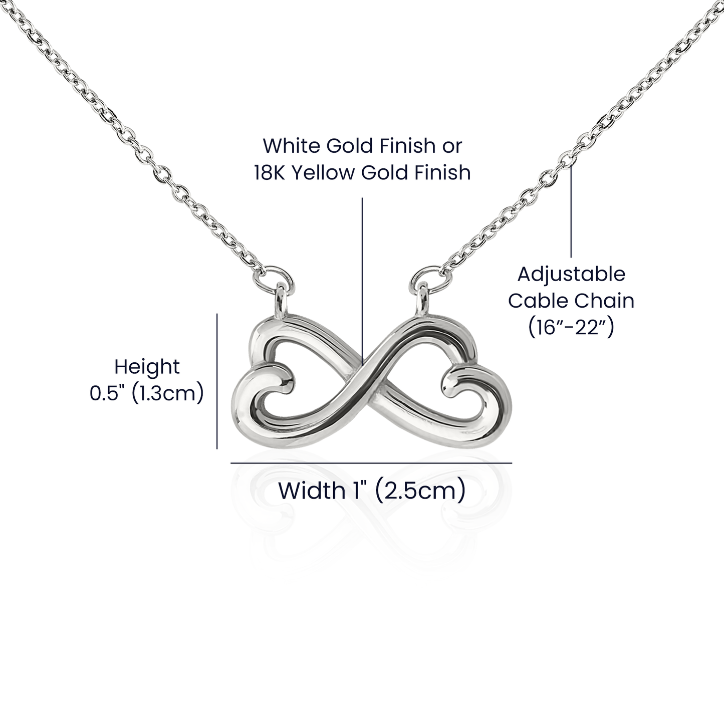 Mother and Daughter - Forever Linked Together Necklace