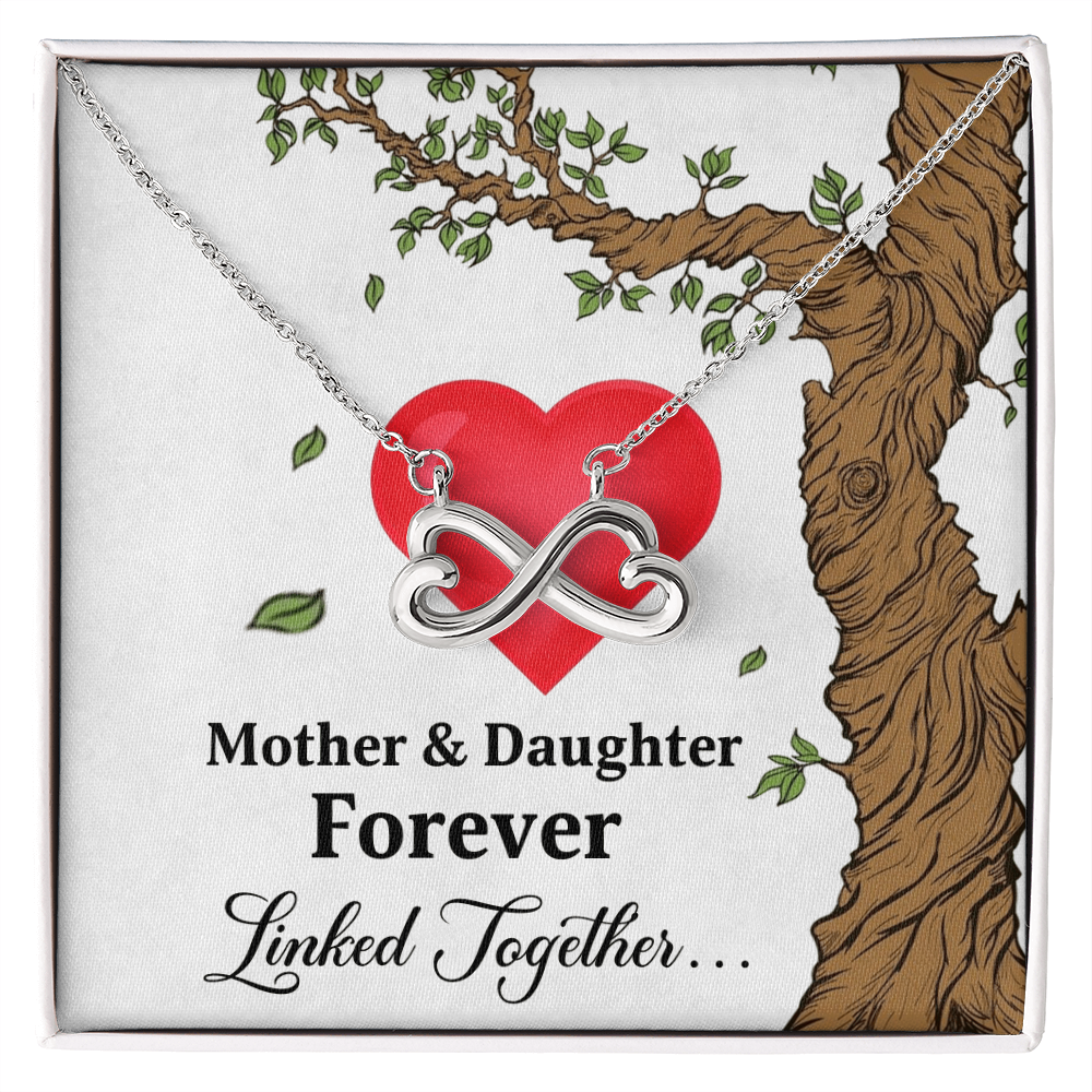 Mother and Daughter - Forever Linked Together Necklace