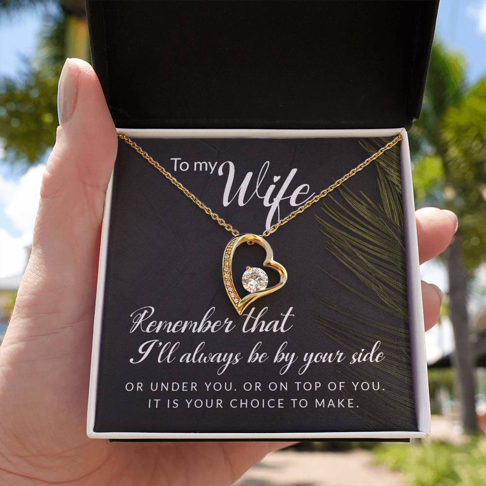 To My Wife Necklace - Forever Love Heart