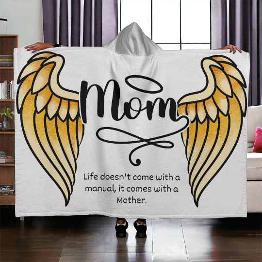 Mom Blanket | Hooded Blanket | You Are My Angel