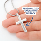 Graduation Gift | Dreams | Personalized Cross Necklace