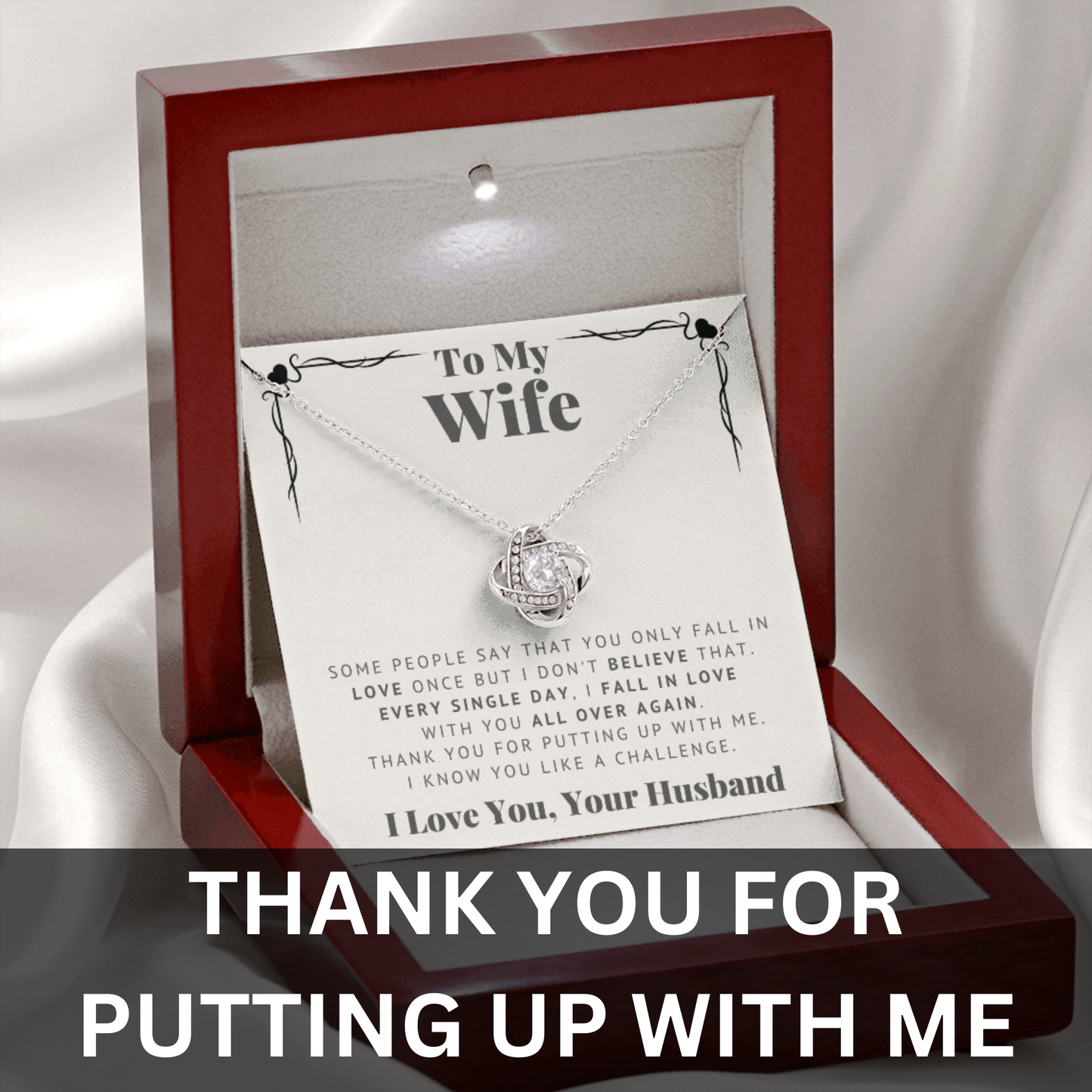To My Wife - Thank You For Putting Up with Me