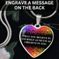 I Believe in You Engraved Graphic Heart Pendant Necklace