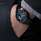 To My Son - Blessed and Proud of You - Black Chronograph Watch
