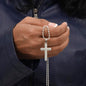 Mens Personalized Cross Necklace, Man Cross Necklace, Cross Necklace Man, Mens Silver Cross, Waterproof Necklace, Stainless Steel Cross Gift