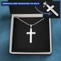 Mens Personalized Cross Necklace, Man Cross Necklace, Cross Necklace Man, Mens Silver Cross, Waterproof Necklace, Stainless Steel Cross Gift