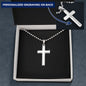 Mens Personalized Cross Necklace, Man Cross Necklace, Cross Necklace Man, Mens Silver Cross, Waterproof Necklace, Stainless Steel Cross Gift