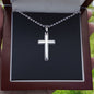 Mens Personalized Cross Necklace, Man Cross Necklace, Cross Necklace Man, Mens Silver Cross, Waterproof Necklace, Stainless Steel Cross Gift