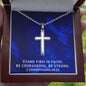 Stand Firm in Faith | Personalized Cross Necklace