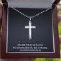 Stand Firm in Faith | Personalized Cross Necklace