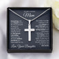 To My Loving Mom | Everythying I Am | Personalized Cross Necklace