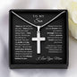 To My Son Cross Necklace