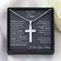 Personalized To My Son Cross Necklace