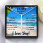 To My Mom Message Card Necklace