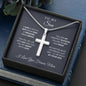 To My Son Cross Necklace
