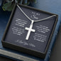 To My Son Cross Necklace