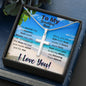 To My Mom Message Card Necklace