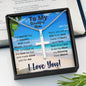To My Mom Message Card Necklace