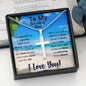 To My Mom Message Card Necklace