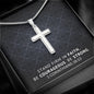 Stand Firm in Faith | Personalized Cross Necklace