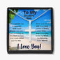 To My Mom Message Card Necklace