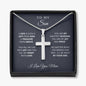 To My Son Cross Necklace