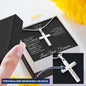 Mom Necklace Engraved Cross